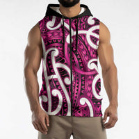 Aotearoa Maori Kowhaiwhai Sleeveless Zip Hoodie Mawhero Puhoro and Patiki LT9 - Polynesian Pride