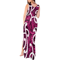 Aotearoa Maori Kowhaiwhai Tank Maxi Dress Mawhero Puhoro and Patiki LT9 - Polynesian Pride