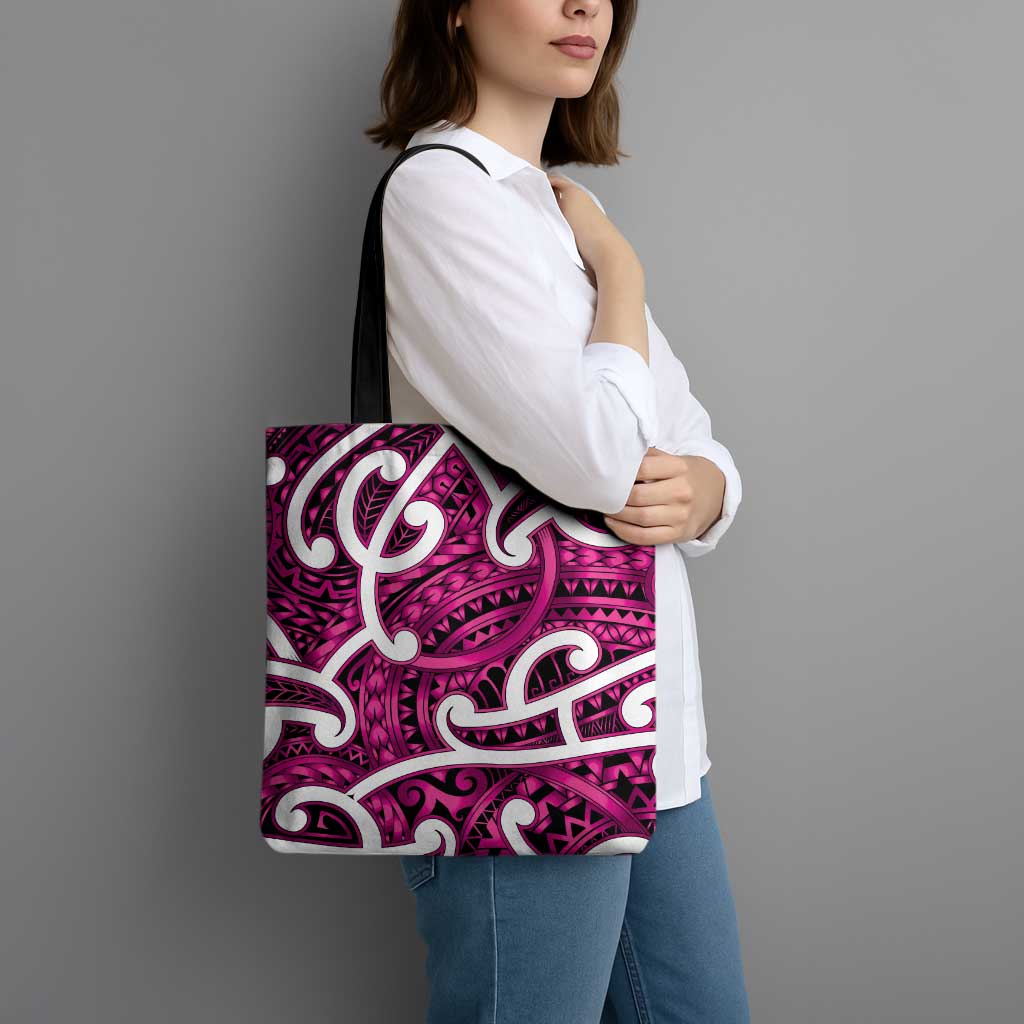 Aotearoa Maori Kowhaiwhai Tote Bag Mawhero Puhoro and Patiki