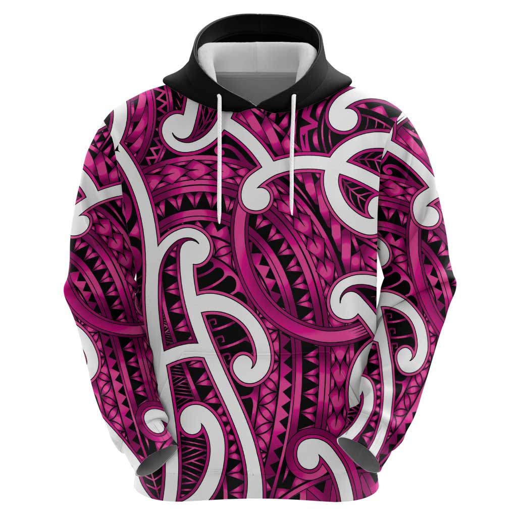 Aotearoa Maori Kowhaiwhai Zip Hoodie Mawhero Puhoro and Patiki LT9 - Polynesian Pride
