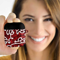 Aotearoa Maori Kowhaiwhai AirPods Case Whero Puhoro and Patiki