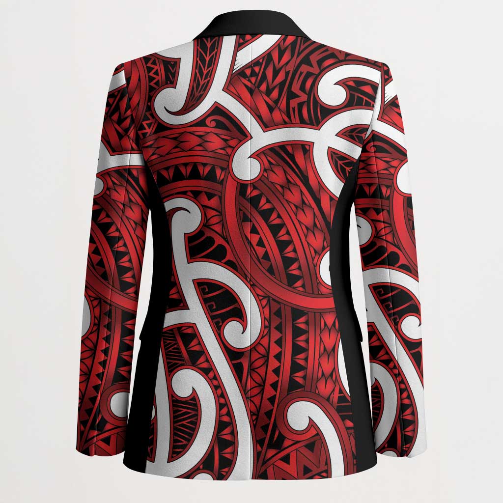 Aotearoa Maori Kowhaiwhai Blazer Whero Puhoro and Patiki LT9 - Polynesian Pride