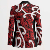 Aotearoa Maori Kowhaiwhai Blazer Whero Puhoro and Patiki LT9 - Polynesian Pride