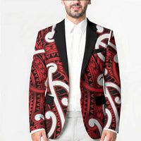 Aotearoa Maori Kowhaiwhai Blazer Whero Puhoro and Patiki LT9 - Polynesian Pride