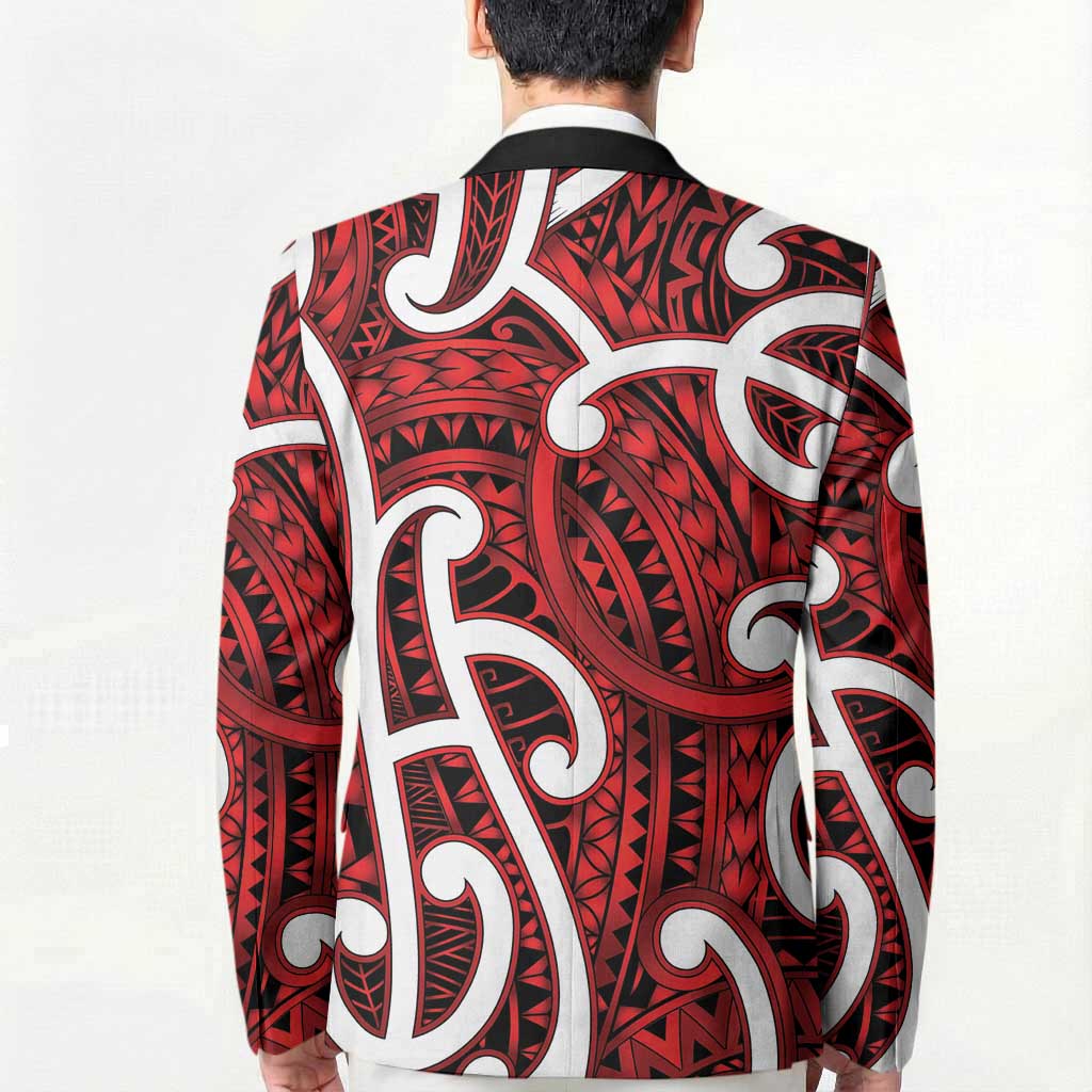 Aotearoa Maori Kowhaiwhai Blazer Whero Puhoro and Patiki LT9 - Polynesian Pride