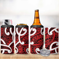 Aotearoa Maori Kowhaiwhai 4 in 1 Can Cooler Tumbler Whero Puhoro and Patiki LT9 - Polynesian Pride