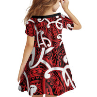 Aotearoa Maori Kowhaiwhai Family Matching Mermaid Dress and Hawaiian Shirt Whero Puhoro and Patiki LT9 - Polynesian Pride