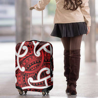 Aotearoa Maori Kowhaiwhai Luggage Cover Whero Puhoro and Patiki LT9 - Polynesian Pride
