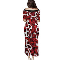 Aotearoa Maori Kowhaiwhai Puletasi Whero Puhoro and Patiki