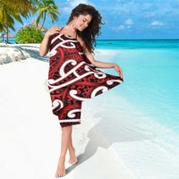 Aotearoa Maori Kowhaiwhai Sarong Whero Puhoro and Patiki LT9 - Polynesian Pride