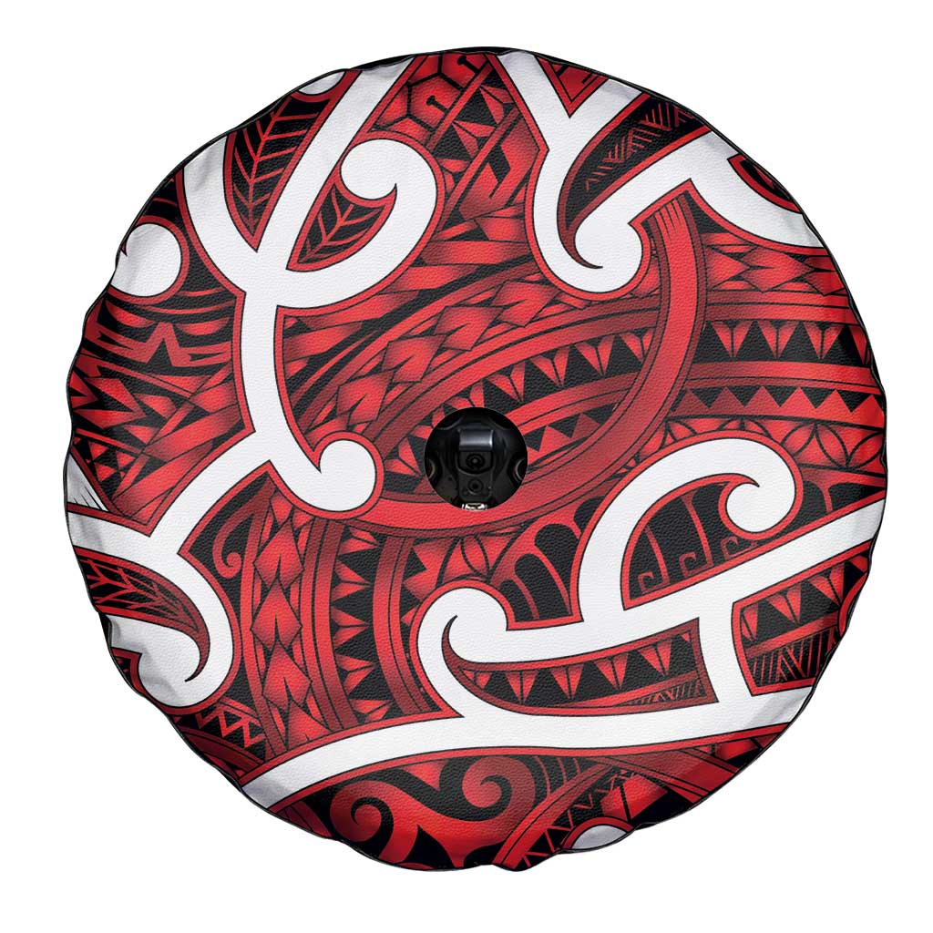 Aotearoa Maori Kowhaiwhai Spare Tire Cover Whero Puhoro and Patiki LT9 - Polynesian Pride