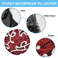 Aotearoa Maori Kowhaiwhai Spare Tire Cover Whero Puhoro and Patiki LT9 - Polynesian Pride