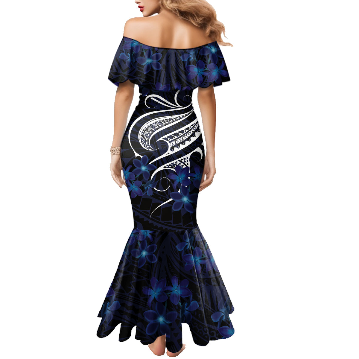 Micronesia Constitution Day Family Matching Mermaid Dress and Hawaiian Shirt Since 1979 with Polynesian Hibiscus Pattern