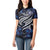 Micronesia Constitution Day Women Polo Shirt Since 1979 with Polynesian Hibiscus Pattern