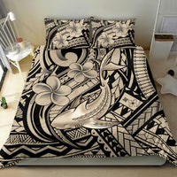 Polynesian Shark Tribal Tattoo Bedding Set Beige Style