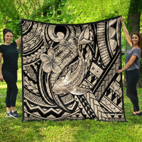 Polynesian Shark Tribal Tattoo Quilt Beige Style LT9 - Polynesian Pride