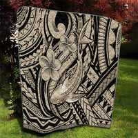Polynesian Shark Tribal Tattoo Quilt Beige Style LT9 - Polynesian Pride