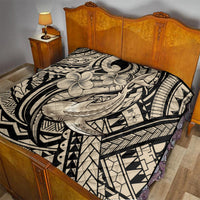 Polynesian Shark Tribal Tattoo Quilt Beige Style LT9 - Polynesian Pride