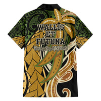 Wallis and Futuna Victory Day Family Matching Puletasi and Hawaiian Shirt Since 1945 with Polynesian Platinum Floral Tribal LT9 - Polynesian Pride