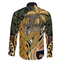 Wallis and Futuna Victory Day Family Matching Short Sleeve Bodycon Dress and Hawaiian Shirt Since 1945 with Polynesian Platinum Floral Tribal LT9 - Polynesian Pride
