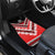 Personalised Wallis et Futuna Car Mats Hibiscus and Polynesian Tribal Tattoos