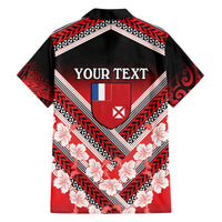 Personalised Wallis et Futuna Family Matching Summer Maxi Dress and Hawaiian Shirt Hibiscus and Polynesian Tribal Tattoos LT9 - Polynesian Pride