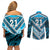 Custom Fiji Rugby Couples Matching Off Shoulder Short Dress and Long Sleeve Button Shirt Fijian Warrior With Polynesian Tribal Tattoos