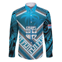 Custom Fiji Rugby Family Matching Off Shoulder Short Dress and Hawaiian Shirt Fijian Warrior With Polynesian Tribal Tattoos