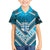 Custom Fiji Rugby Family Matching Off Shoulder Short Dress and Hawaiian Shirt Fijian Warrior With Polynesian Tribal Tattoos