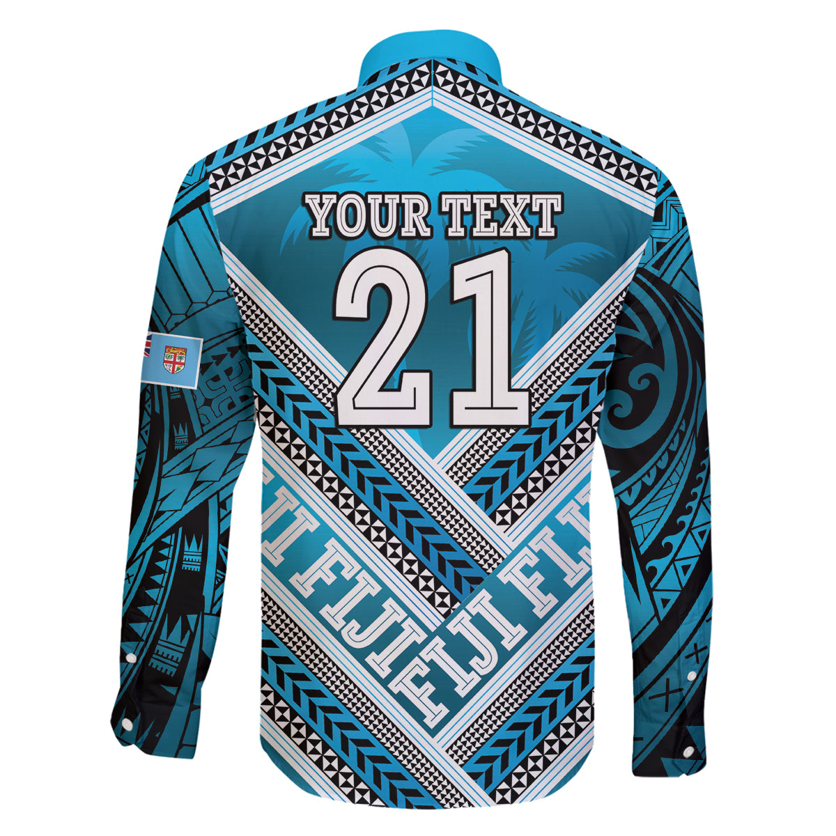 Custom Fiji Rugby Family Matching Puletasi and Hawaiian Shirt Fijian Warrior With Polynesian Tribal Tattoos LT9 - Polynesian Pride