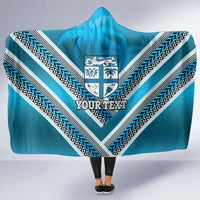 Custom Fiji Rugby Hooded Blanket Fijian Warrior With Polynesian Tribal Tattoos LT9 - Polynesian Pride