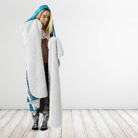 Custom Fiji Rugby Hooded Blanket Fijian Warrior With Polynesian Tribal Tattoos LT9 - Polynesian Pride