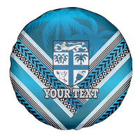 Custom Fiji Rugby Spare Tire Cover Fijian Warrior With Polynesian Tribal Tattoos LT9 - Polynesian Pride