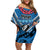 Custom Manuma Samoa Rugby Family Matching Off Shoulder Short Dress and Hawaiian Shirt Ula fala Samoan Siva Tau Tribal