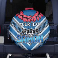 Custom Manuma Samoa Rugby Spare Tire Cover Ula fala Samoan Siva Tau Tribal