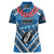 Custom Manuma Samoa Rugby Women Polo Shirt Ula fala Samoan Siva Tau Tribal