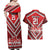 Custom Tonga Rugby Couples Matching Off Shoulder Maxi Dress and Hawaiian Shirt Tonga Sipi Tau Ngatu Tribal Pattern