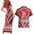 Custom Tonga Rugby Couples Matching Short Sleeve Bodycon Dress and Hawaiian Shirt Tonga Sipi Tau Ngatu Tribal Pattern