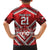 Custom Tonga Rugby Family Matching Off Shoulder Short Dress and Hawaiian Shirt Tonga Sipi Tau Ngatu Tribal Pattern