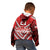 Custom Tonga Rugby Kid Hoodie Tonga Sipi Tau Ngatu Tribal Pattern