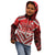 Custom Tonga Rugby Kid Hoodie Tonga Sipi Tau Ngatu Tribal Pattern