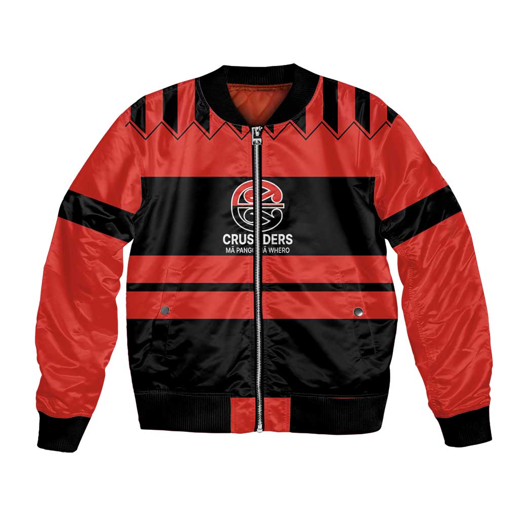New Zealand Rugby Pacific Custom Bomber Jacket Whatumoana Classic Retro 2025 LT9 Unisex Red - Polynesian Pride