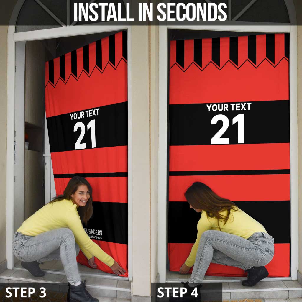 New Zealand Rugby Pacific Custom Door Cover Whatumoana Classic Retro 2025 - Polynesian Pride