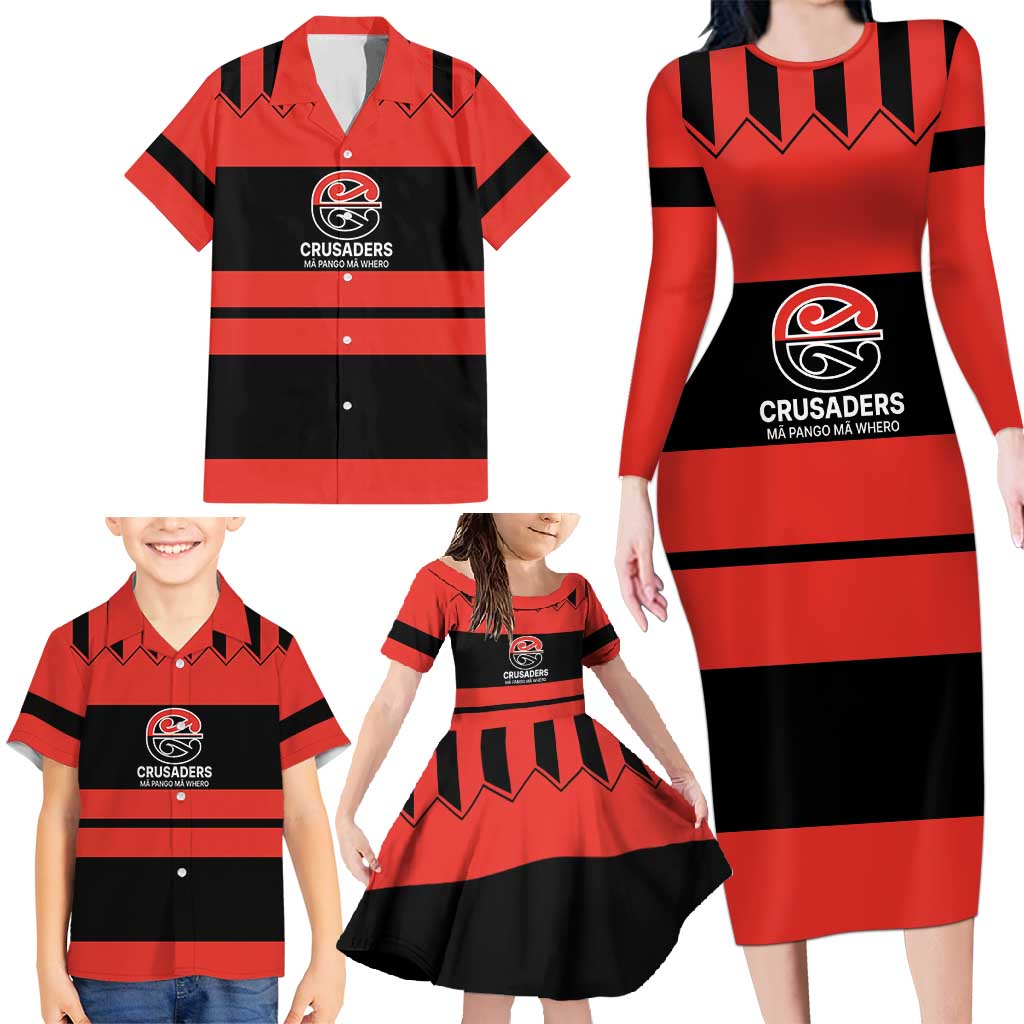 New Zealand Rugby Pacific Custom Family Matching Long Sleeve Bodycon Dress and Hawaiian Shirt Whatumoana Classic Retro 2025 LT9 - Polynesian Pride