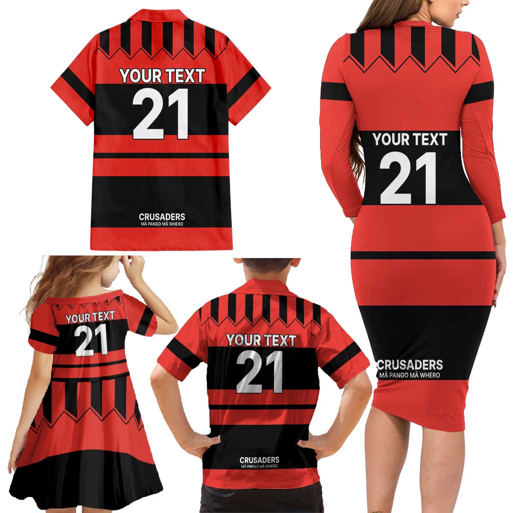 New Zealand Rugby Pacific Custom Family Matching Long Sleeve Bodycon Dress and Hawaiian Shirt Whatumoana Classic Retro 2025 LT9 - Polynesian Pride