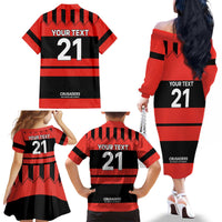 New Zealand Rugby Pacific Custom Family Matching Off The Shoulder Long Sleeve Dress and Hawaiian Shirt Whatumoana Classic Retro 2025