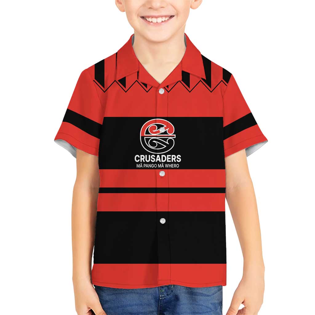 New Zealand Rugby Pacific Custom Family Matching Summer Maxi Dress and Hawaiian Shirt Whatumoana Classic Retro 2025 LT9 Son's Shirt Red - Polynesian Pride