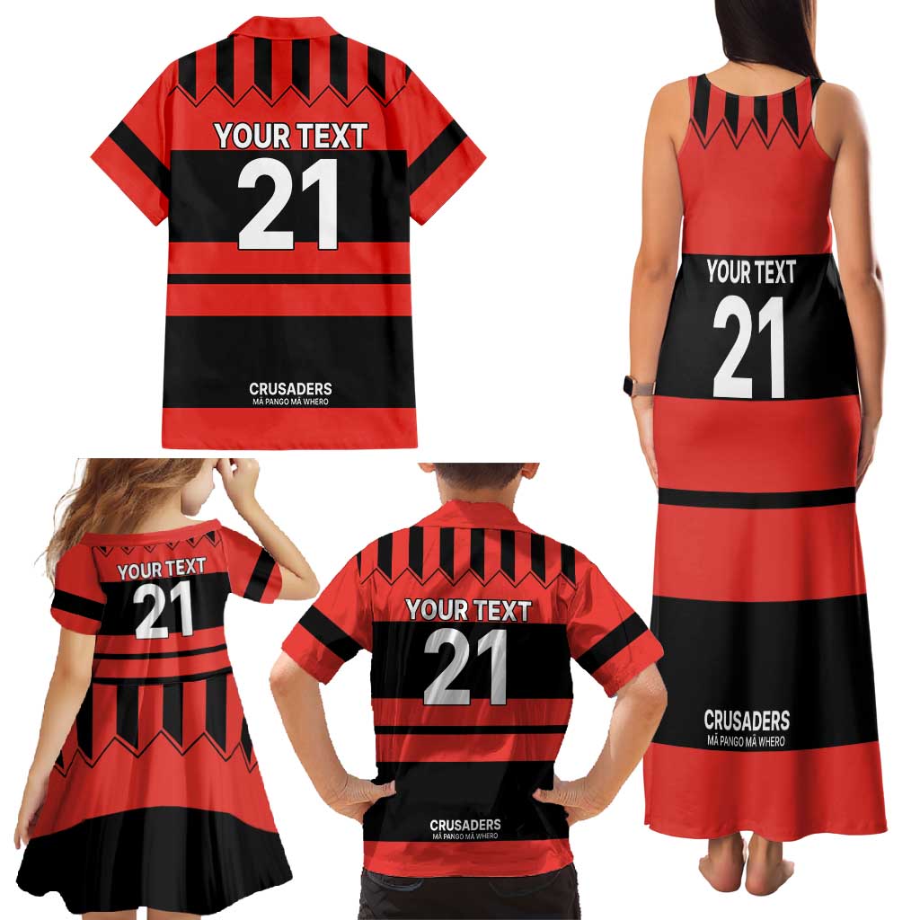 New Zealand Rugby Pacific Custom Family Matching Tank Maxi Dress and Hawaiian Shirt Whatumoana Classic Retro 2025 LT9 - Polynesian Pride