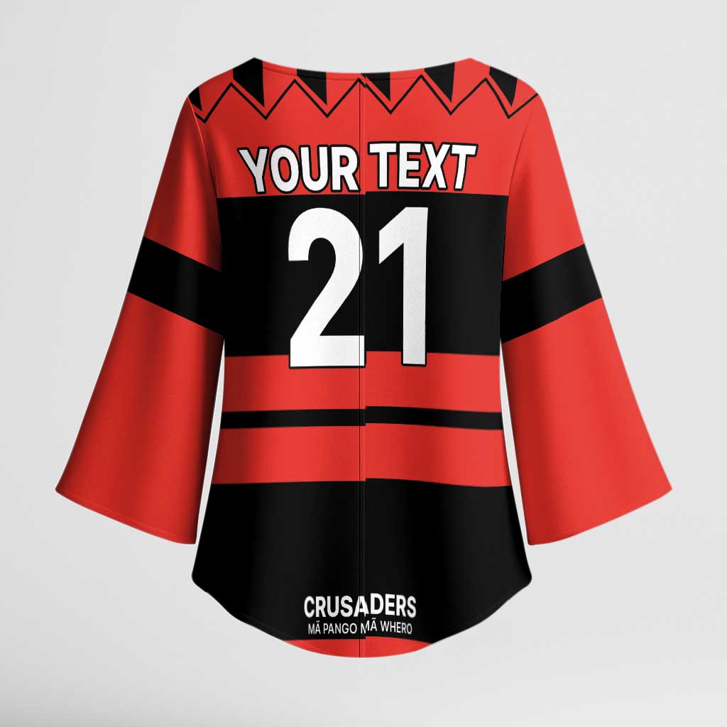 New Zealand Rugby Pacific Custom Kimono Sleeve Blouse Whatumoana Classic Retro 2025 - Polynesian Pride