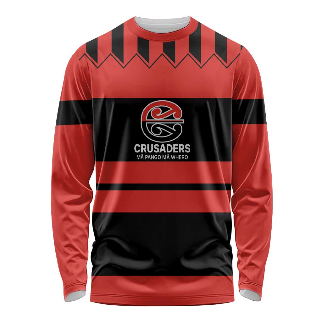 New Zealand Rugby Pacific Custom Long Sleeve Shirt Whatumoana Classic Retro 2025 LT9 Unisex Red - Polynesian Pride